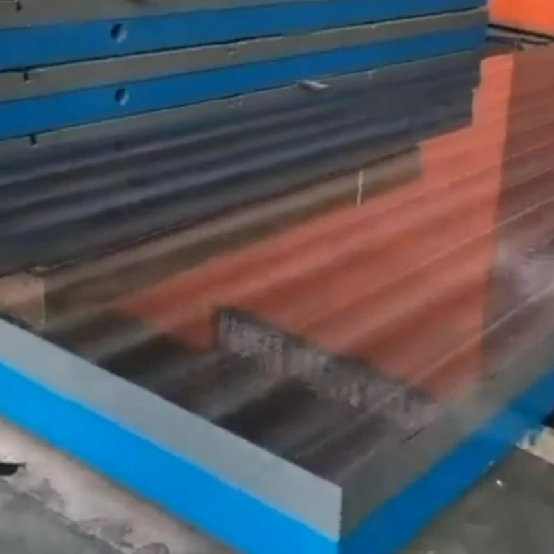 Die 2 Meter von 6 Metern Gusseisen Scraping und Lapping Plattform wartet auf den Versand
